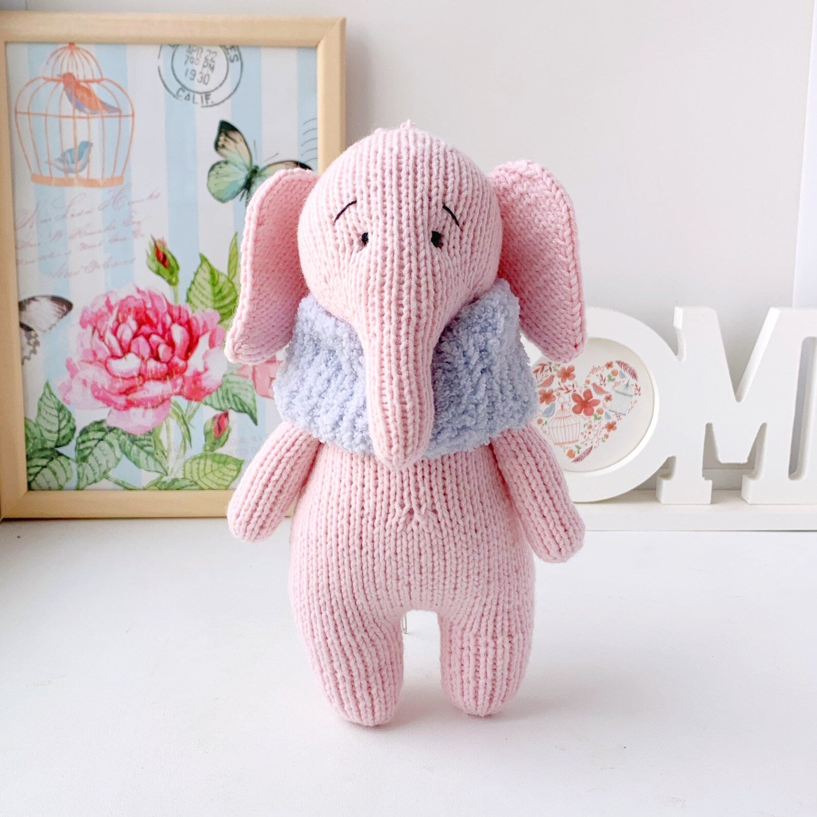 Pink Elephant Knitting Pattern