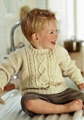 Kids Cable Sweater Knitting Pattern