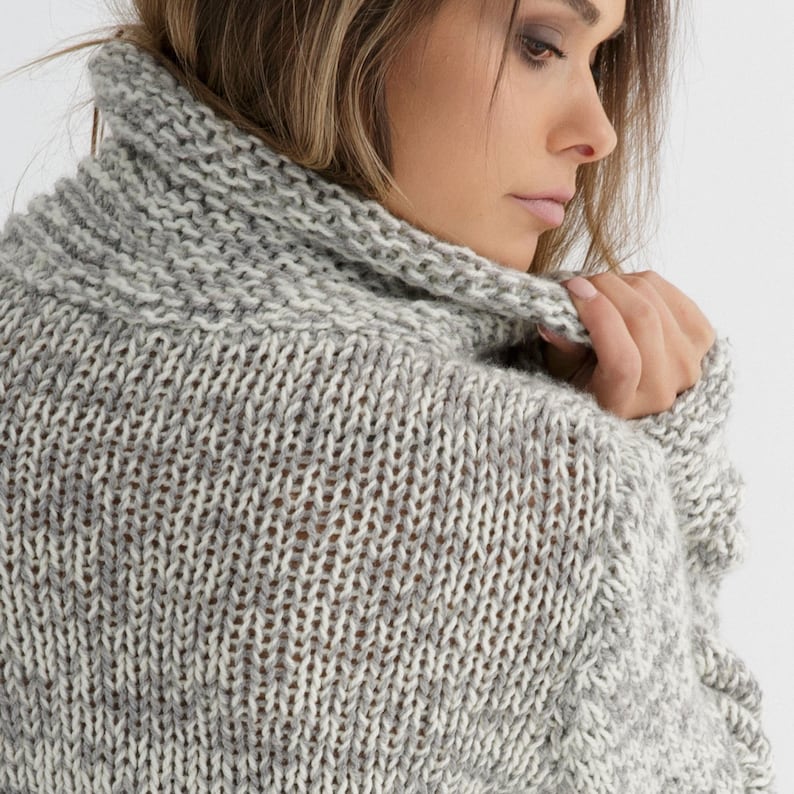 Chunky Buttoned Cardigan Knitting Pattern