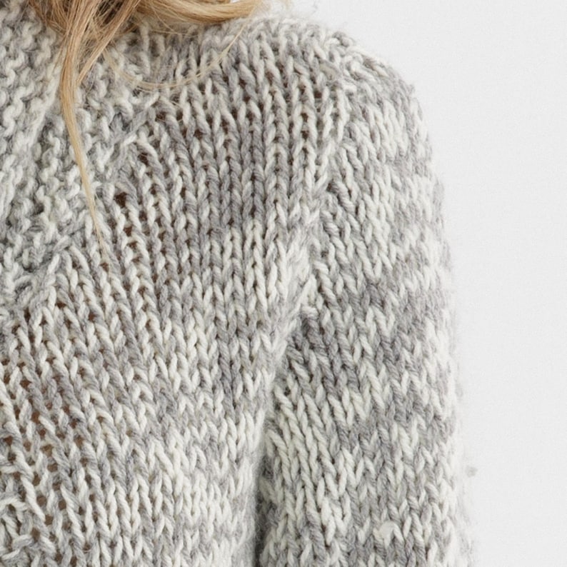 Chunky Buttoned Cardigan Knitting Pattern