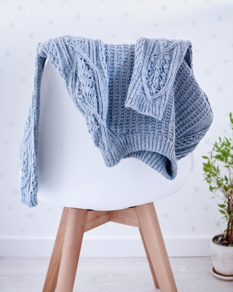 Chic Lace Sweater Knitting Pattern