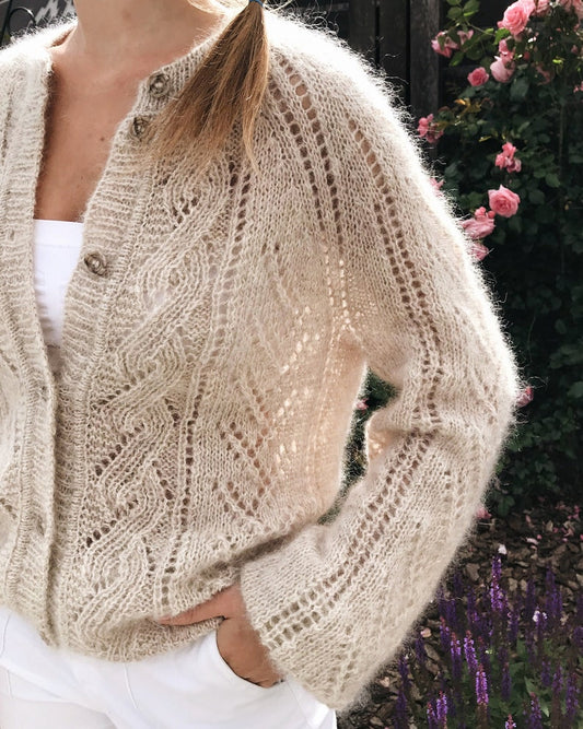 Lace Cable Cardigan Knitting Pattern