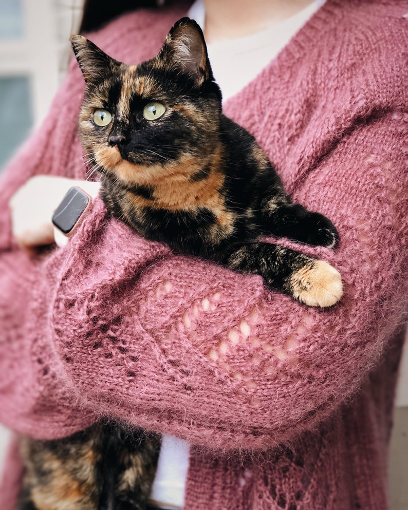 Lace Cable Cardigan Knitting Pattern