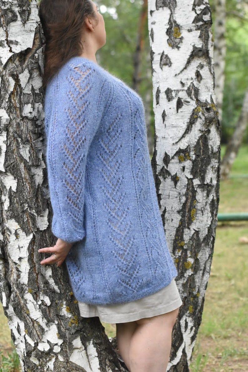 Lace Cable Cardigan Knitting Pattern