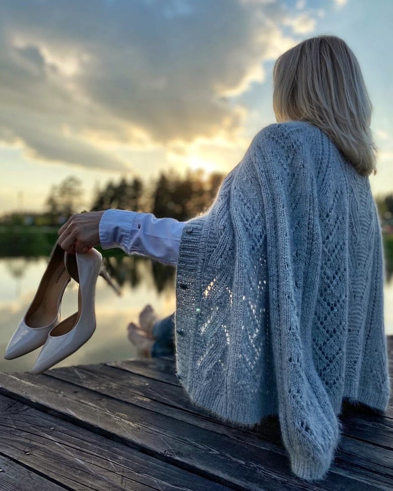 Lace Cable Cardigan Knitting Pattern