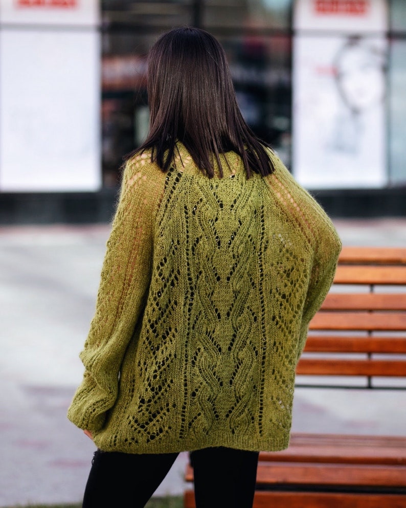 Lace Cable Cardigan Knitting Pattern