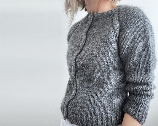 Basic Cardigan Knitting Pattern