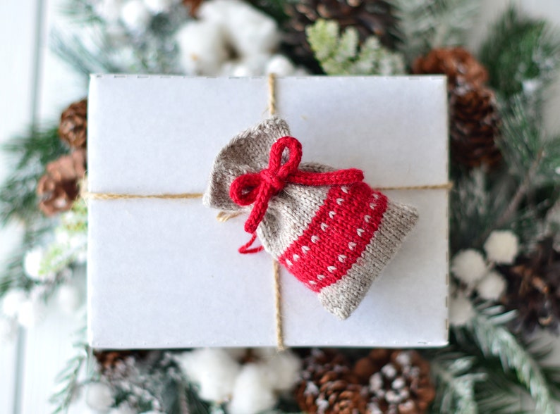 Christmas Mini Bag Knitting Pattern