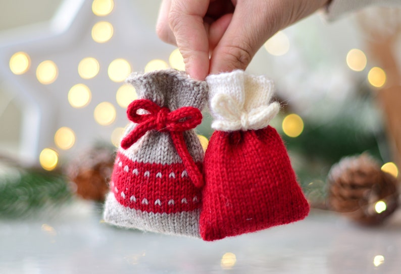 Christmas Mini Bag Knitting Pattern