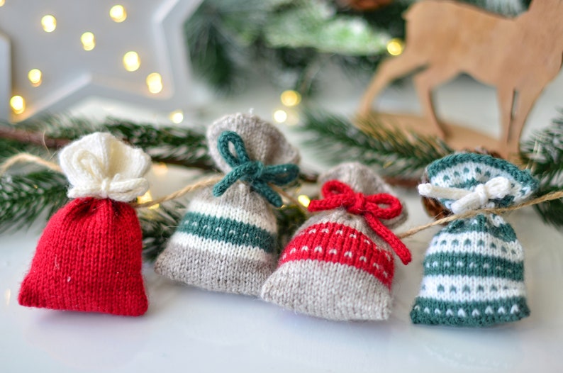 Christmas Mini Bag Knitting Pattern