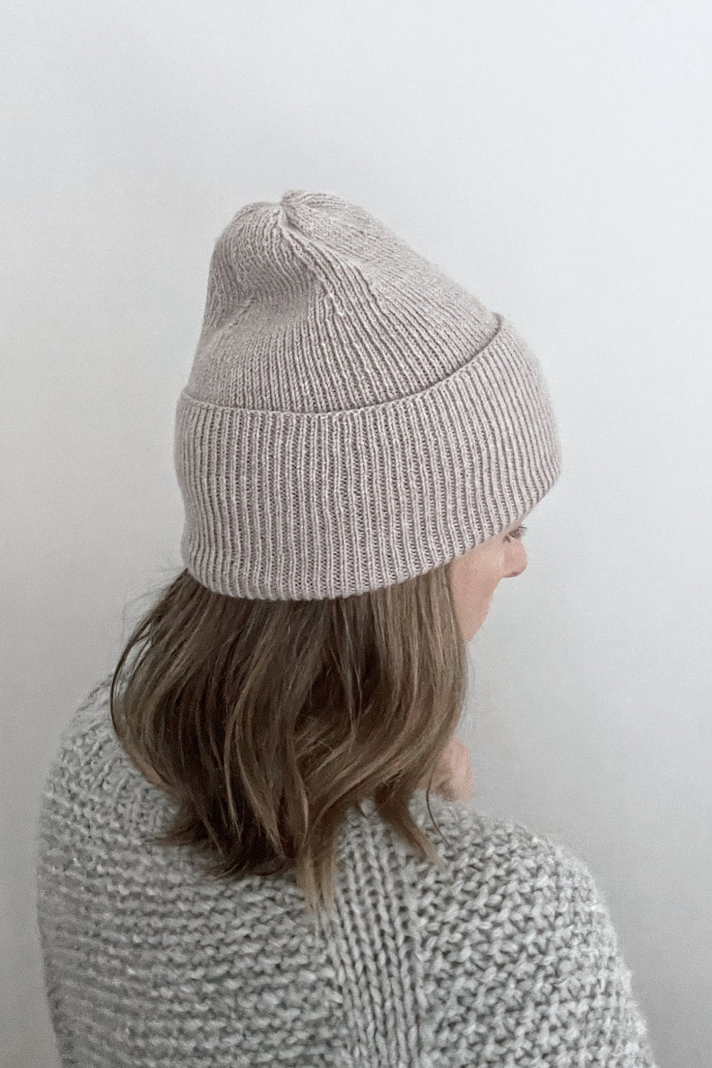 Single Rib Beanie Knitting Pattern