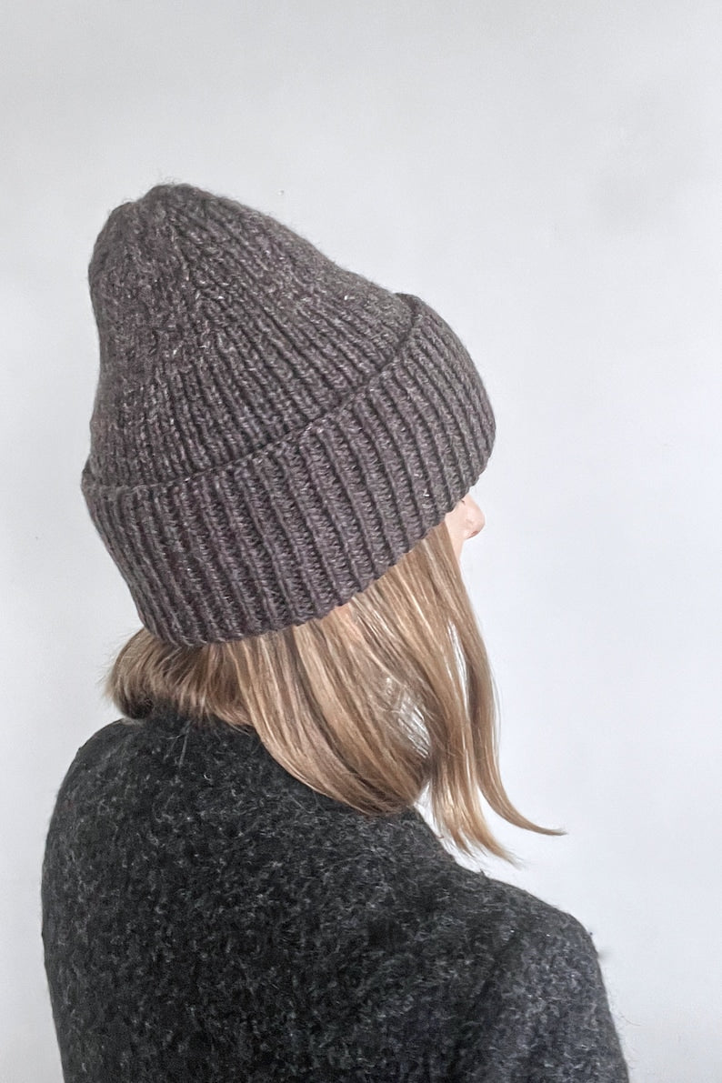 Single Rib Beanie Knitting Pattern