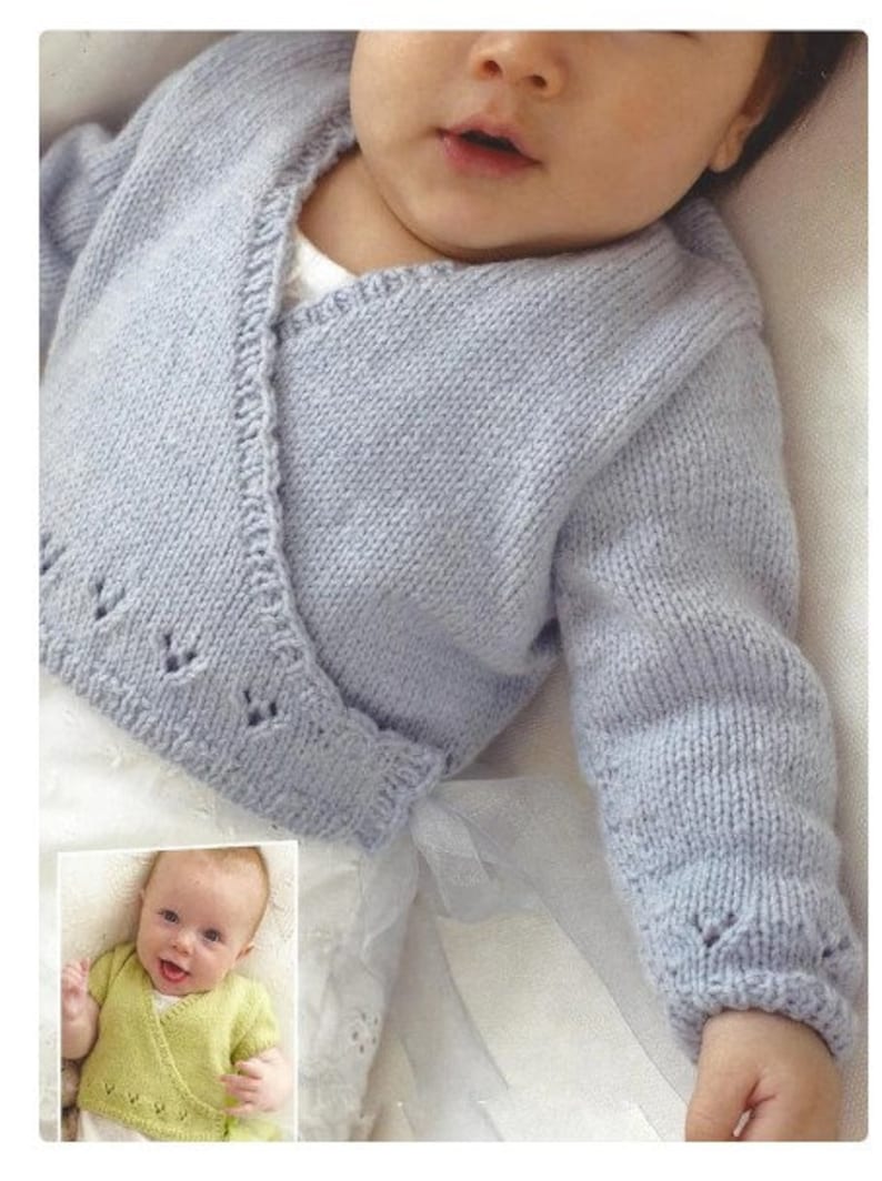 Baby Wrap Cardigan Knitting Pattern