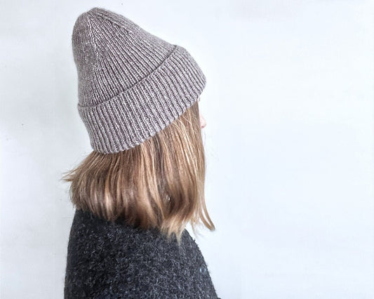 Single Rib Beanie Knitting Pattern