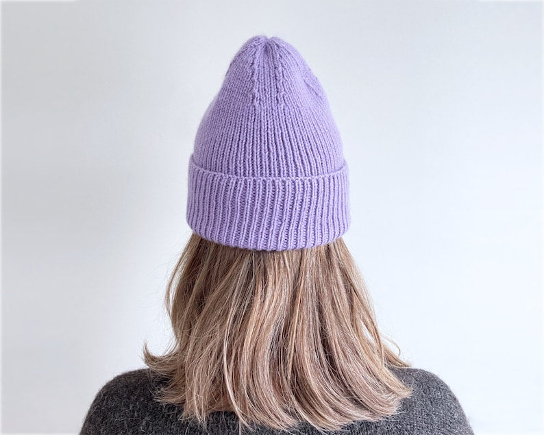 Single Rib Beanie Knitting Pattern