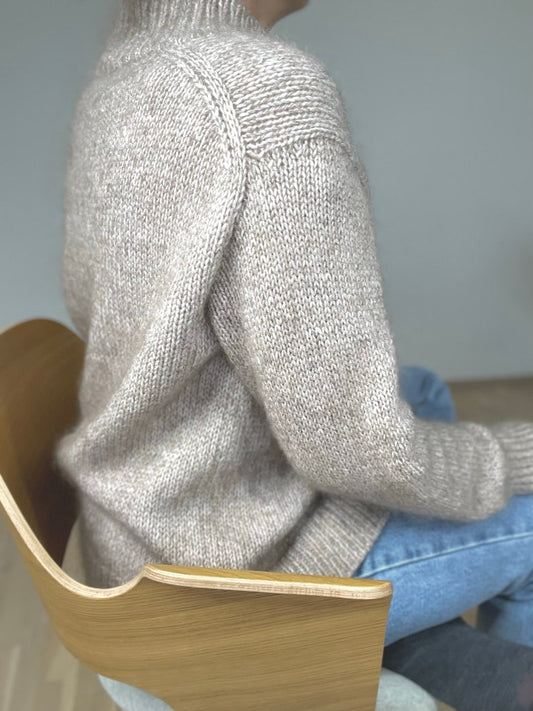 Mock Neck Cardigan Knitting Pattern