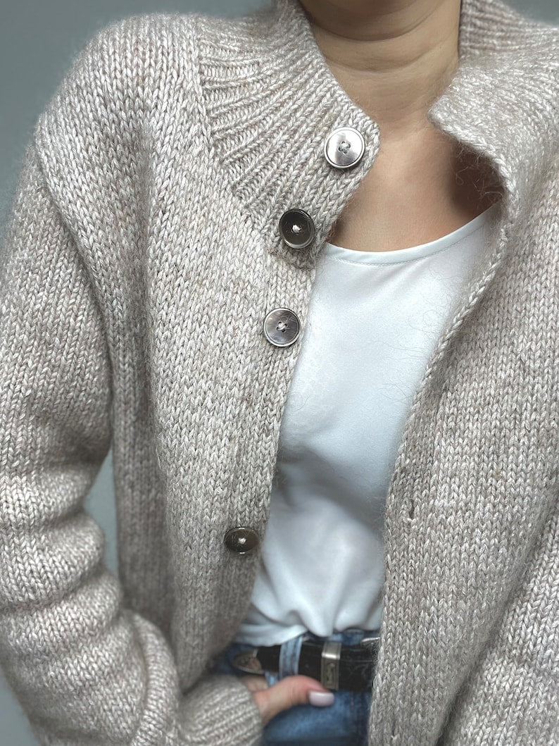 Soft Loop Cardigan Knitting Pattern