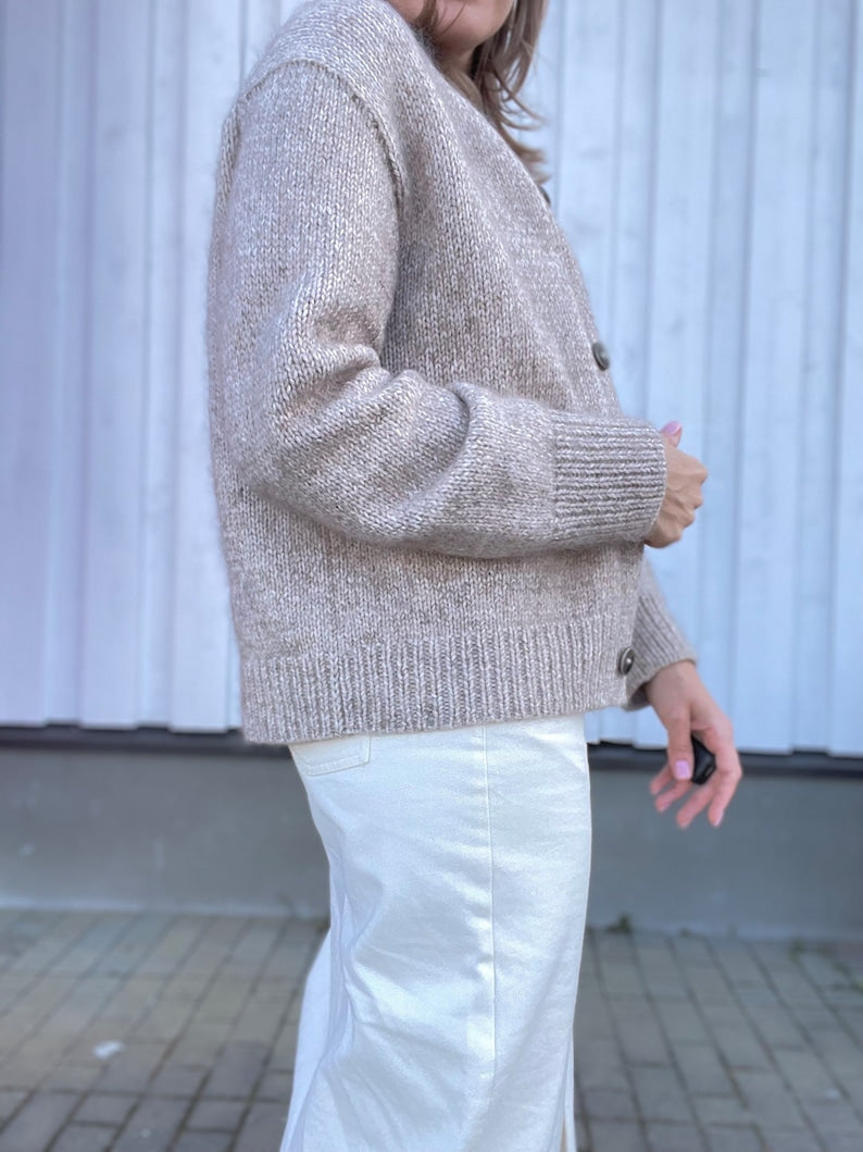 Soft Loop Cardigan Knitting Pattern