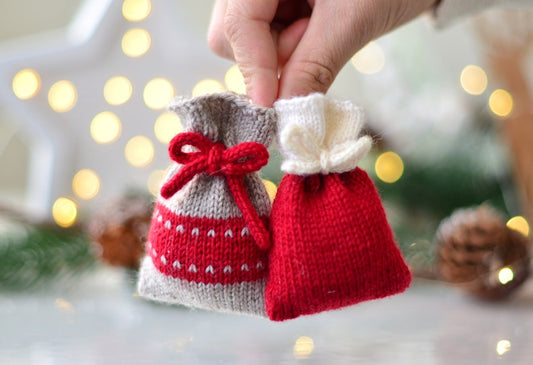 Mini Gift Bag Knitting Pattern