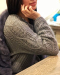 Chic Lace Sweater Knitting Pattern