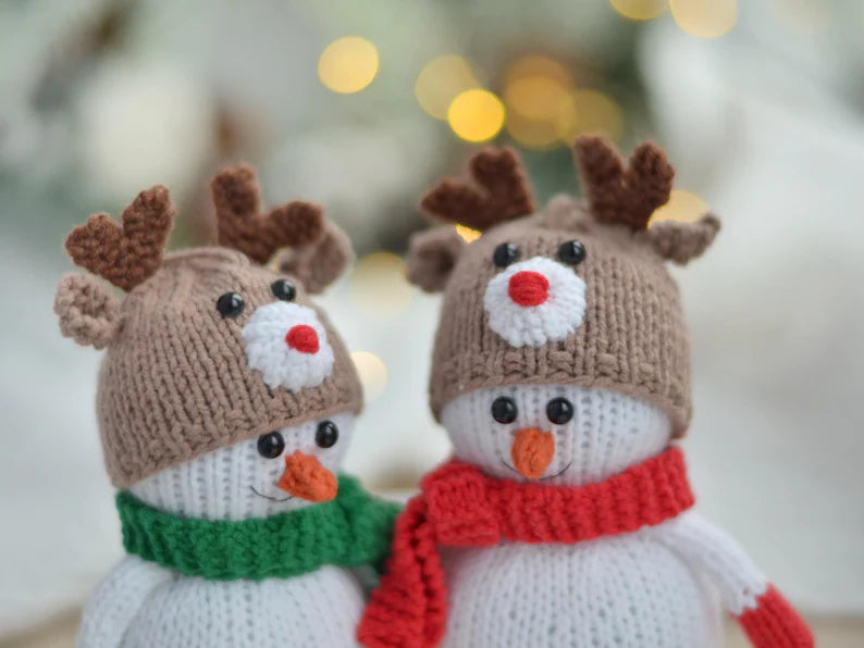 Christmas Snowmen Knitting Pattern