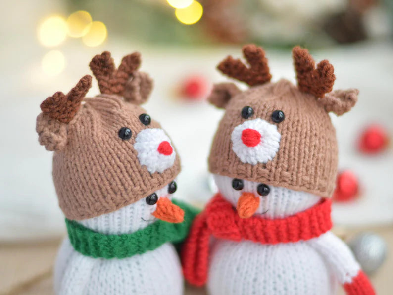 Christmas Snowmen Knitting Pattern