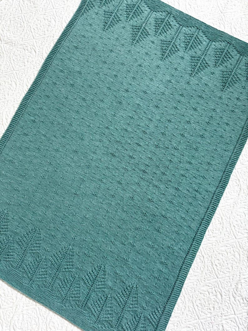 Forest Baby Blanket Knitting Pattern