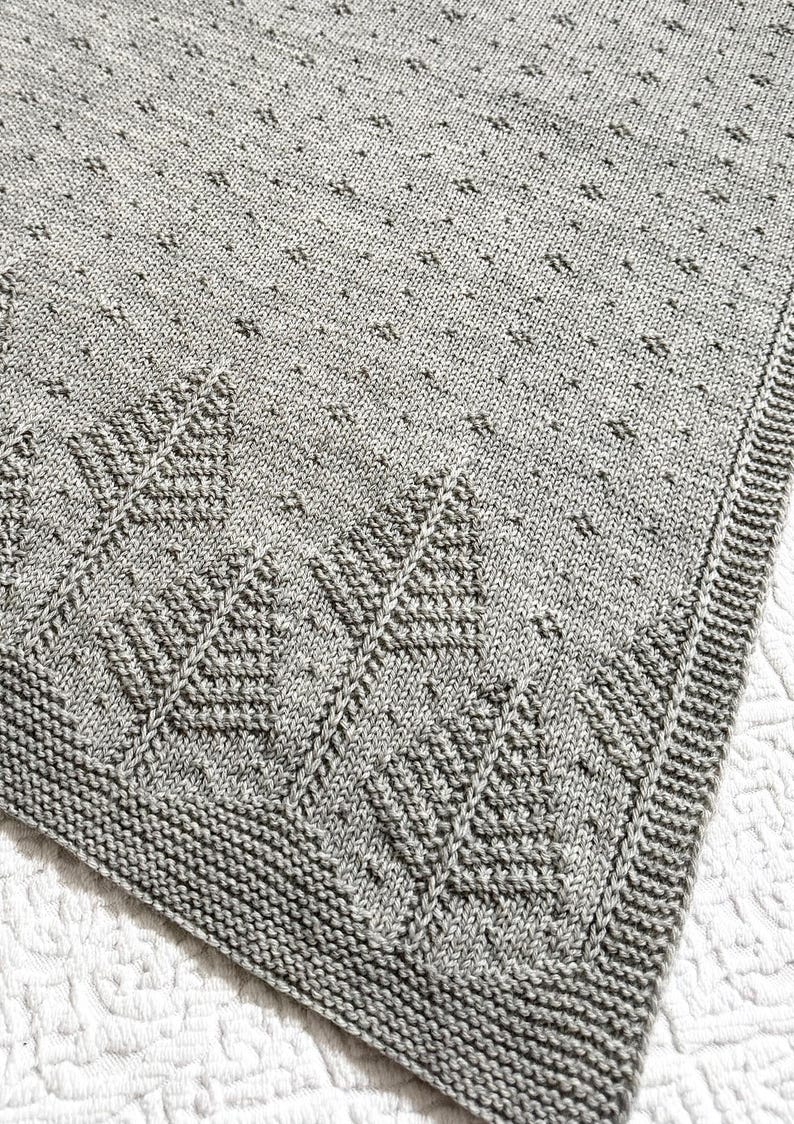 Forest Baby Blanket Knitting Pattern