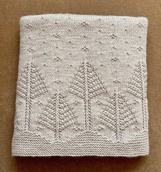 Forest Baby Blanket Knitting Pattern