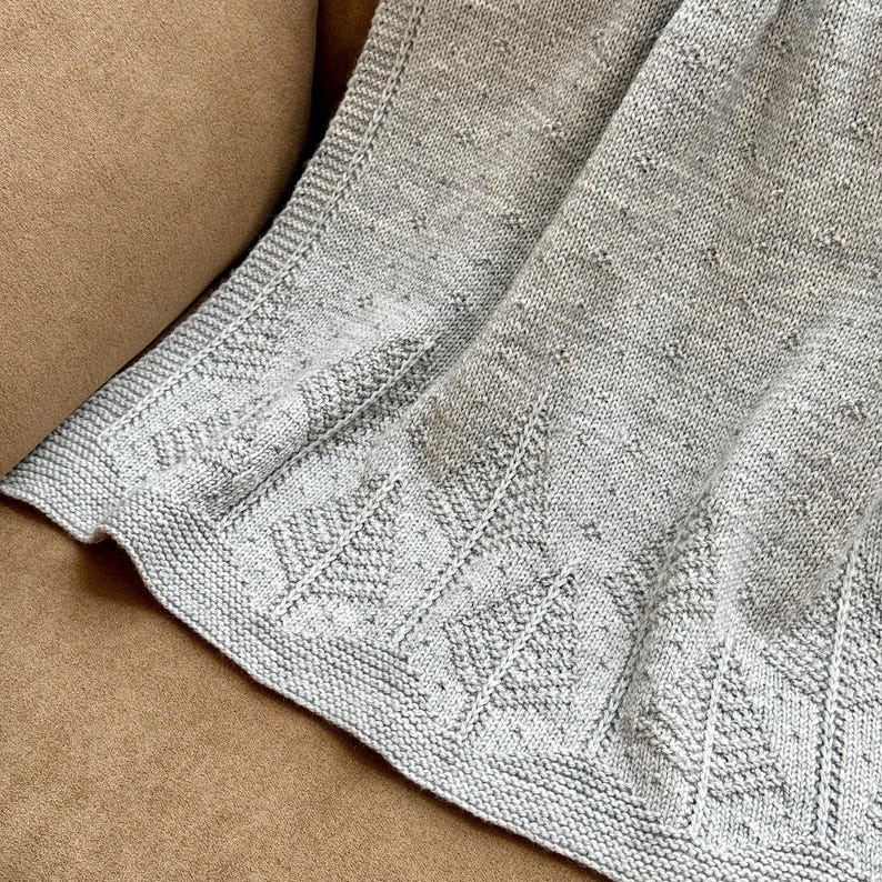 Forest Baby Blanket Knitting Pattern