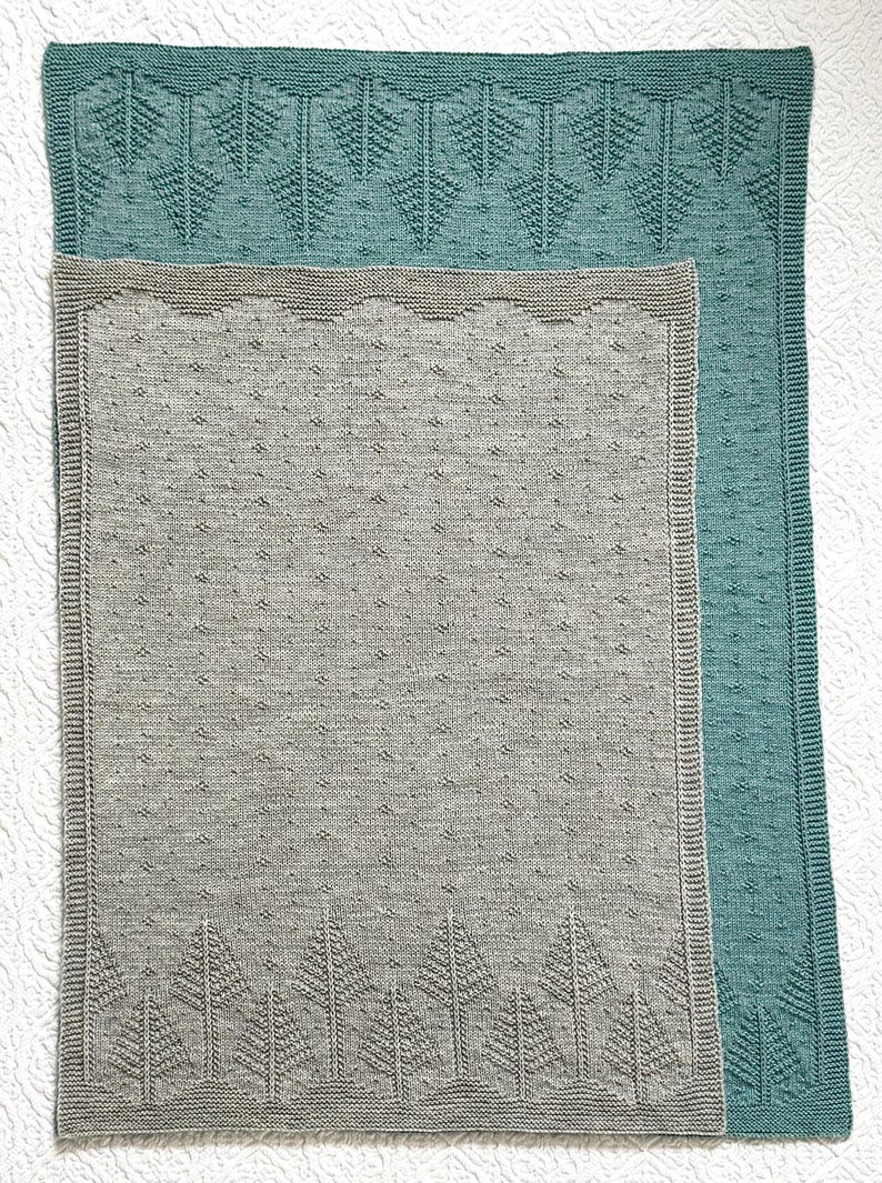 Forest Baby Blanket Knitting Pattern