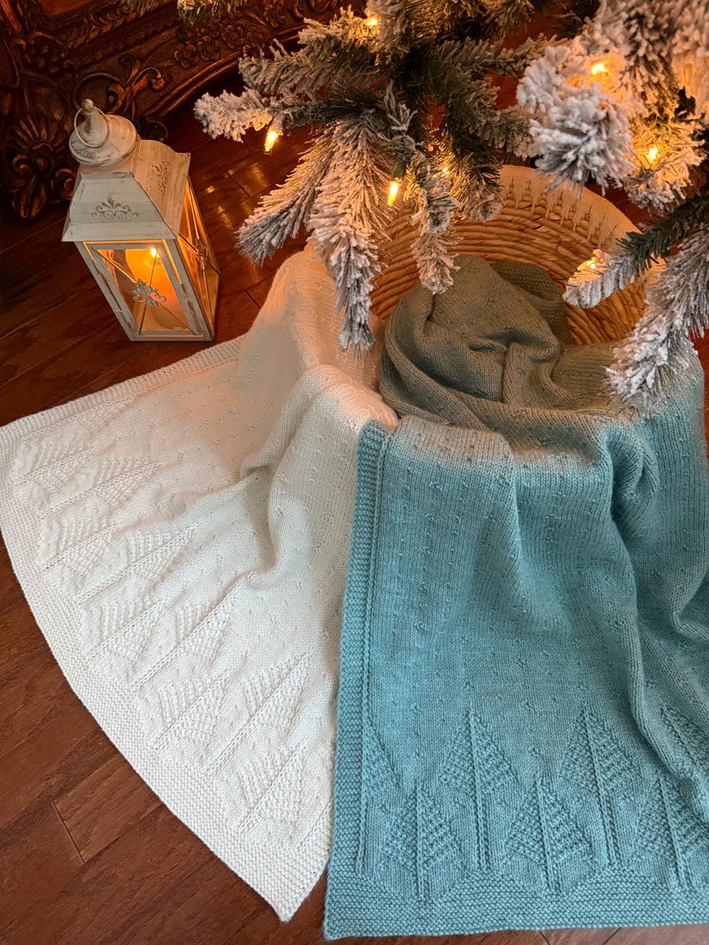 Forest Baby Blanket Knitting Pattern