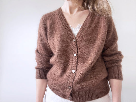 V-Neck Cardigan Knitting Pattern