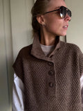 High Collar Vest Knitting Pattern