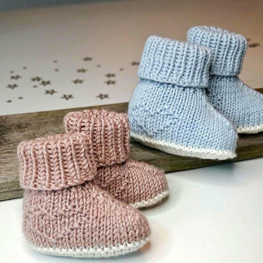 Baby Booties Knitting Pattern