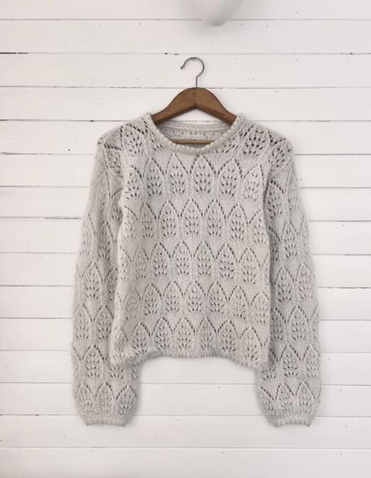 Soft Lace Sweater Knitting Pattern