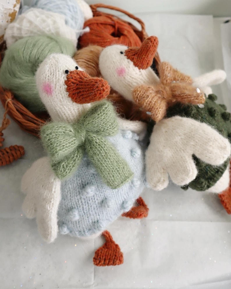 Goose Toy Knitting Pattern