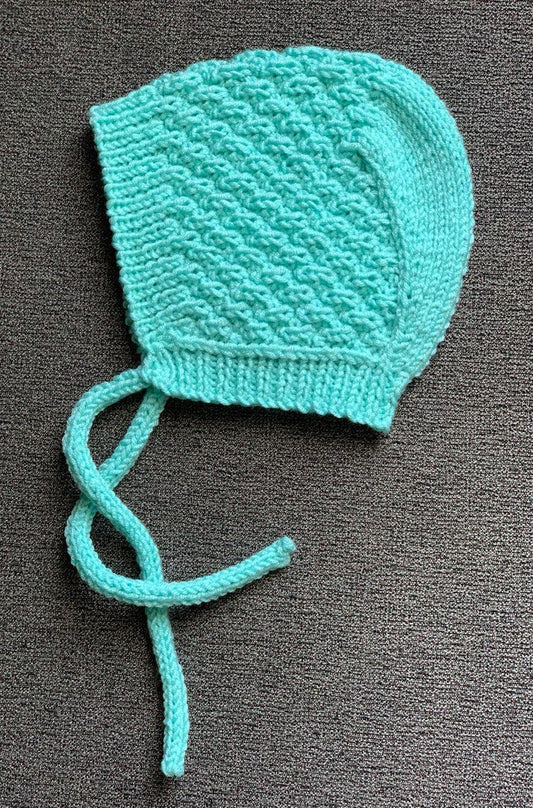 Baby bonnet knitting Pattern