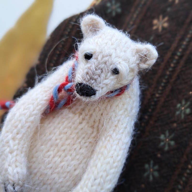 Mini Polar Bear Knitting Pattern