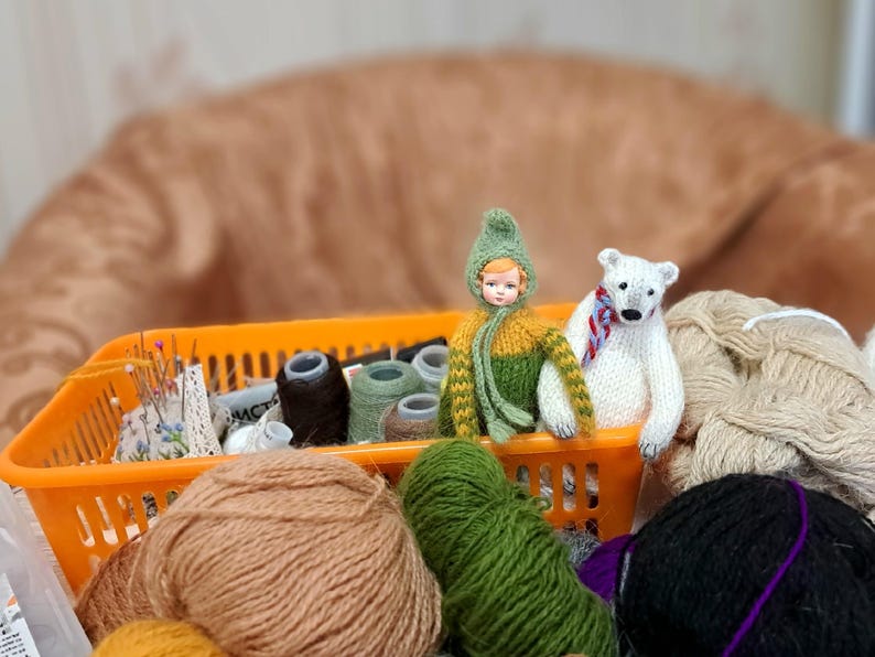 Mini Polar Bear Knitting Pattern