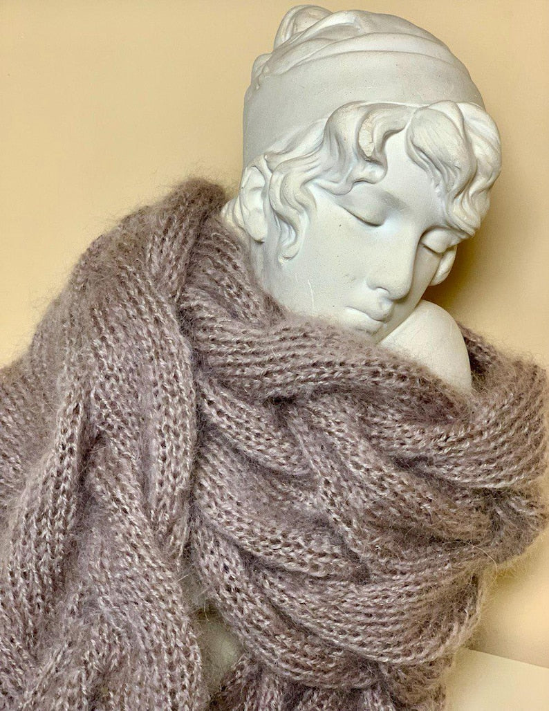 Chunky Cable Scarf Knitting Pattern