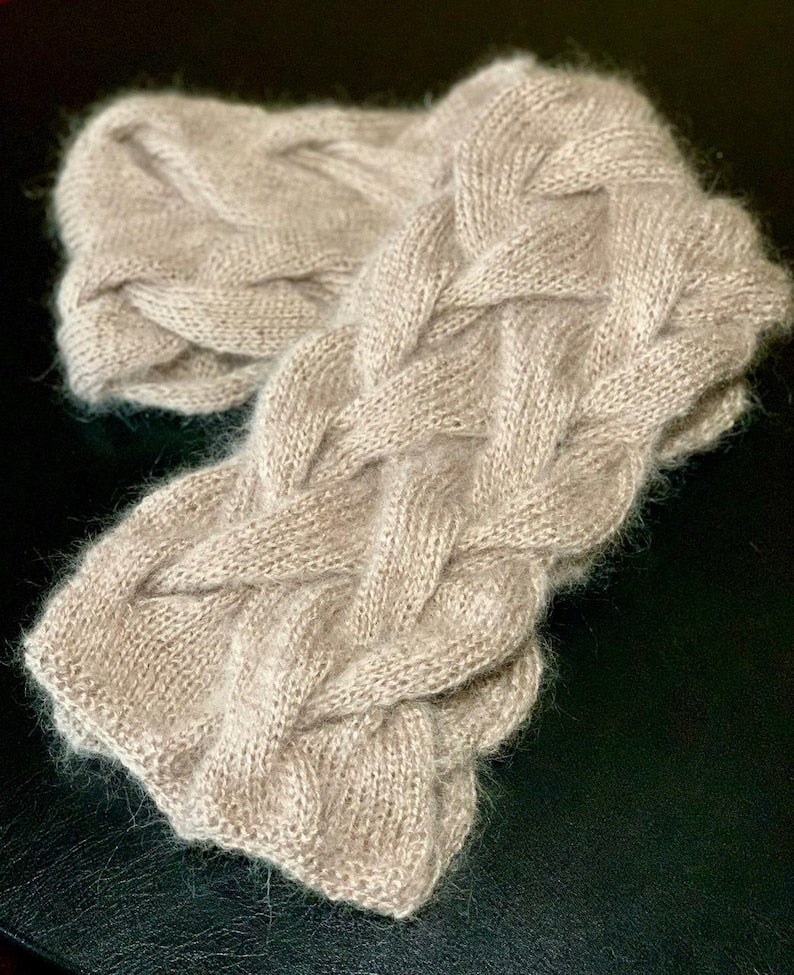 Chunky Cable Scarf Knitting Pattern