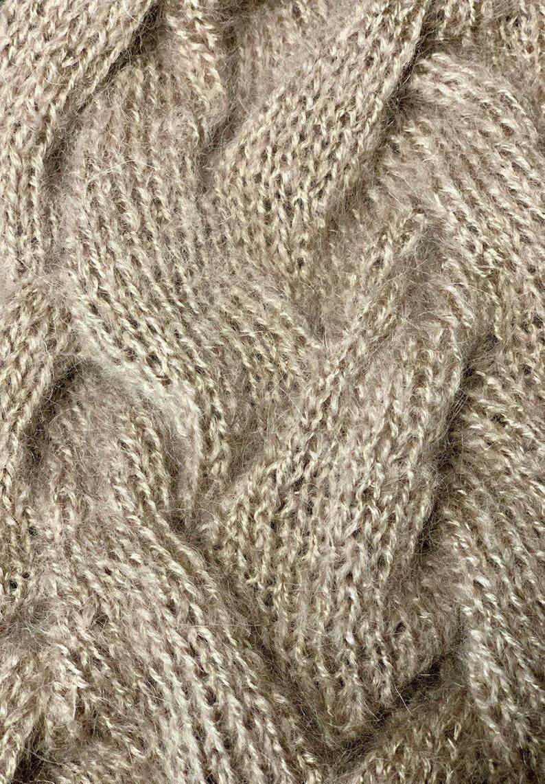 Chunky Cable Scarf Knitting Pattern