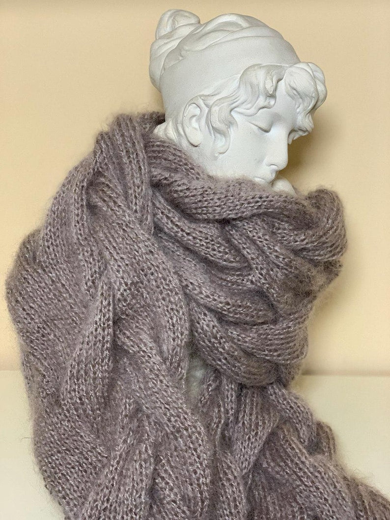 Chunky Cable Scarf Knitting Pattern