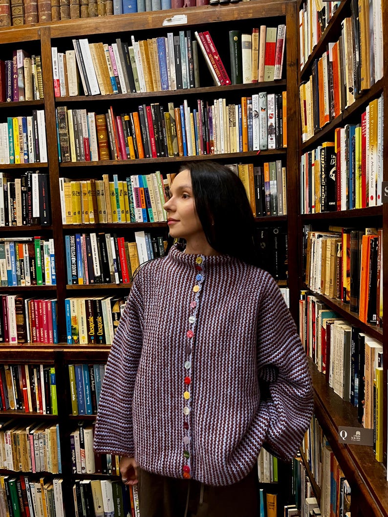 Striped Cardigan Knitting Pattern