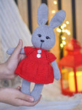 Bunny in Dress Knitting Pattern