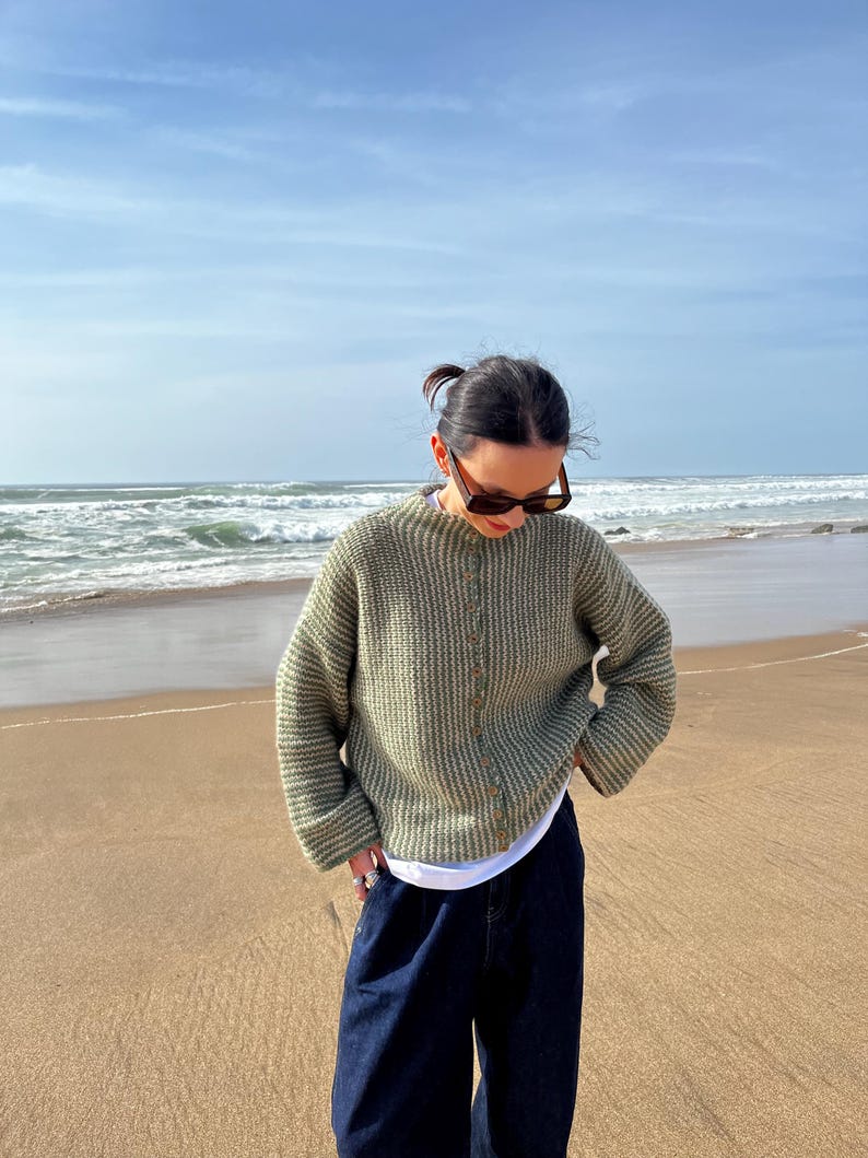 Striped Cardigan Knitting Pattern