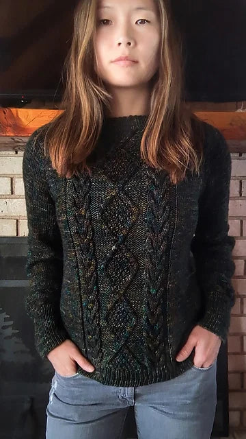 Diamond Cable Sweater Knitting Pattern