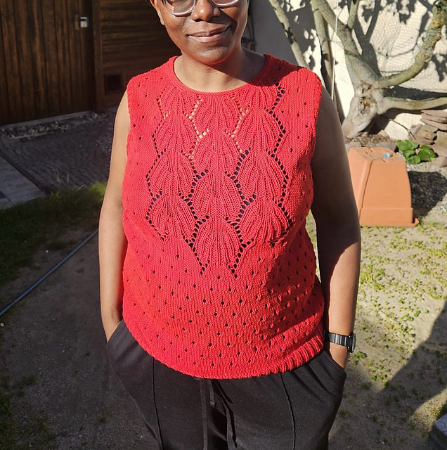 Leaf Lace Top Knitting Pattern
