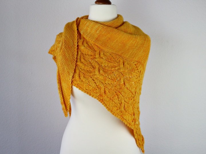 Sunflower Shawl Knitting Pattern